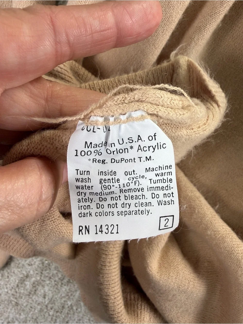 Dior Vintage Men's V-Neck Sweater in Light Brown